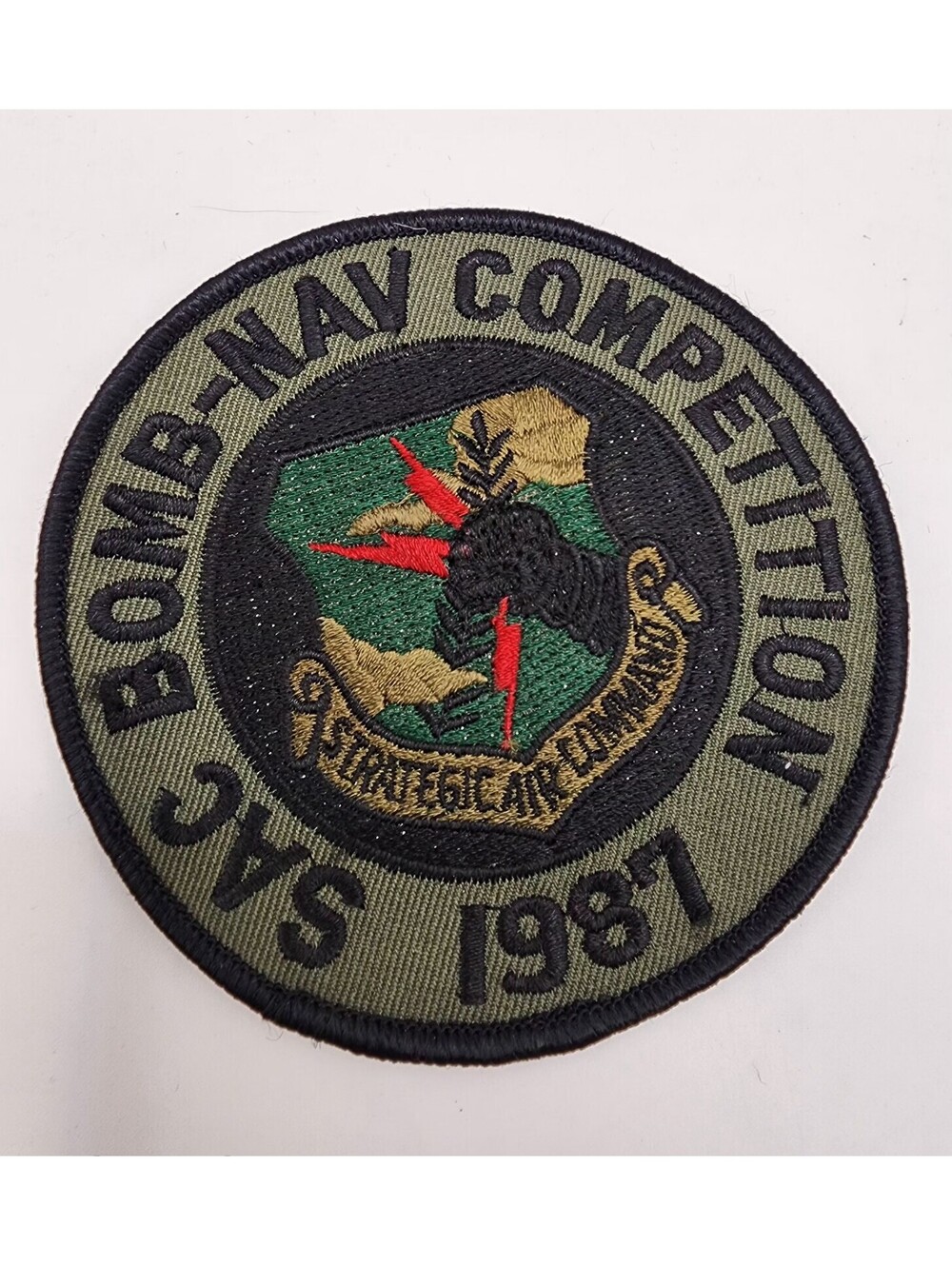 Original US Air Force's 1987 SAC BOMB-NAV COMPETITION Patch Nice See!